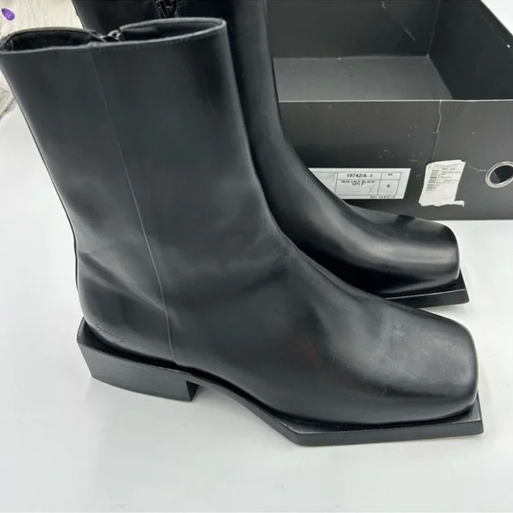 Men’s Sunni Sunni block heel leather boots size 6, made in Portugal Men main image 2